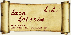 Lara Laletin vizit kartica